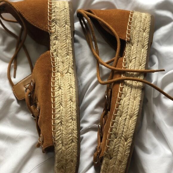 Marc Fisher Lace Up Flat Espadrille Sandal - Picture 6 of 6